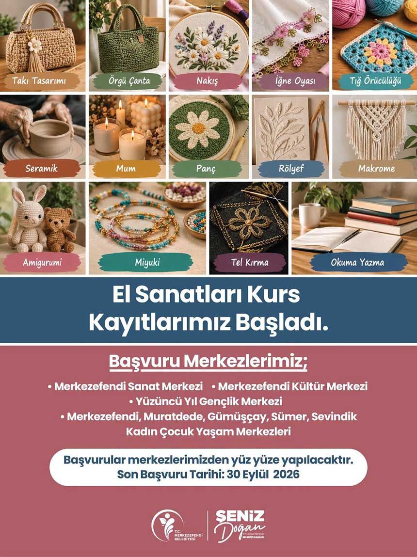 Merkezefendi Belediyesi El Sanatlari Ve Okuma Yazma Kursu Kayitlari Basladi