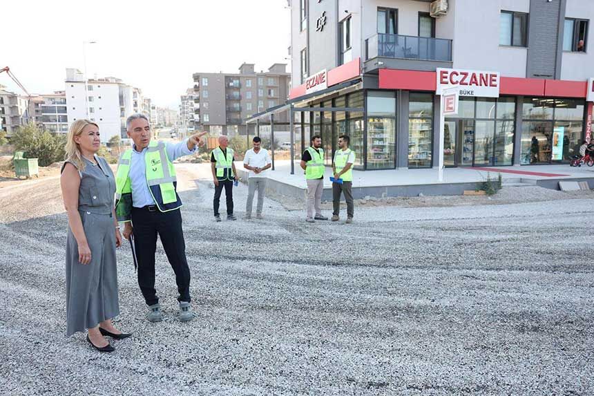 Merkezefendi Belediyesinden Sehir Hastanesi Yolu Asfalt Calismasi