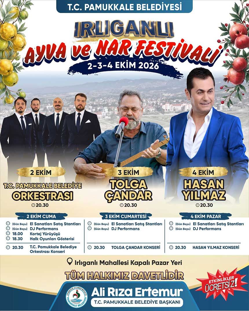 Pamukkalede Festival Coskusu Irliganli Ayva Ve Nar Festivali Kapilarini Aciyor 1