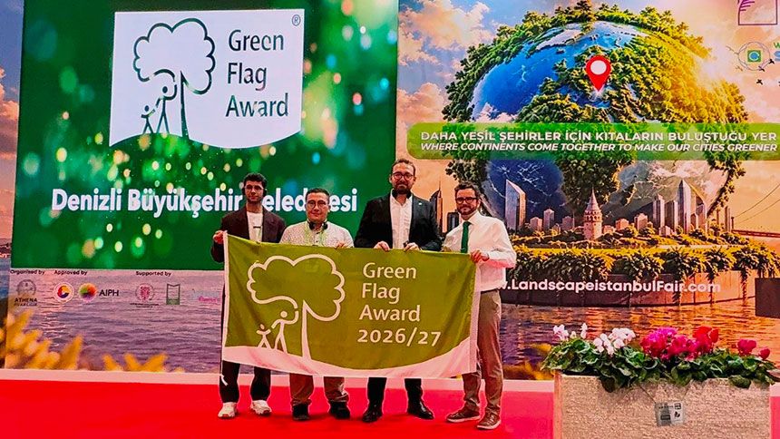 Denizli Buyuksehir Belediyesi Yesil Bayrak Green Flag Award Rekoruyla Turkiye Birincisi Old