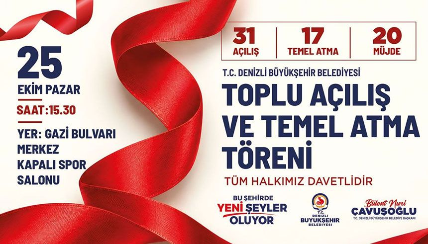 Denizli Buyuksehirden 162 Milyar Tllik Tarihi Hamle 68 Proje Hayata Geciyor 1