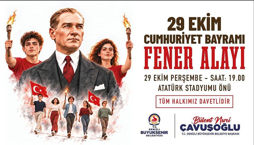Denizlide Cumhuriyetin 103 Yili Coskuyla Kutlanacak 1