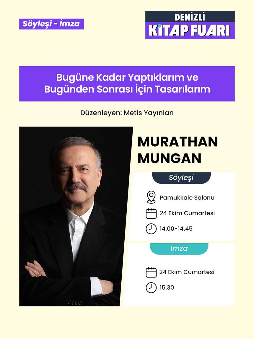 Edebiyatin Kalbi Denizlide Atacak Murathan Mungandan Sinan Meydana Dev Isimler Kitap Fuarin 8
